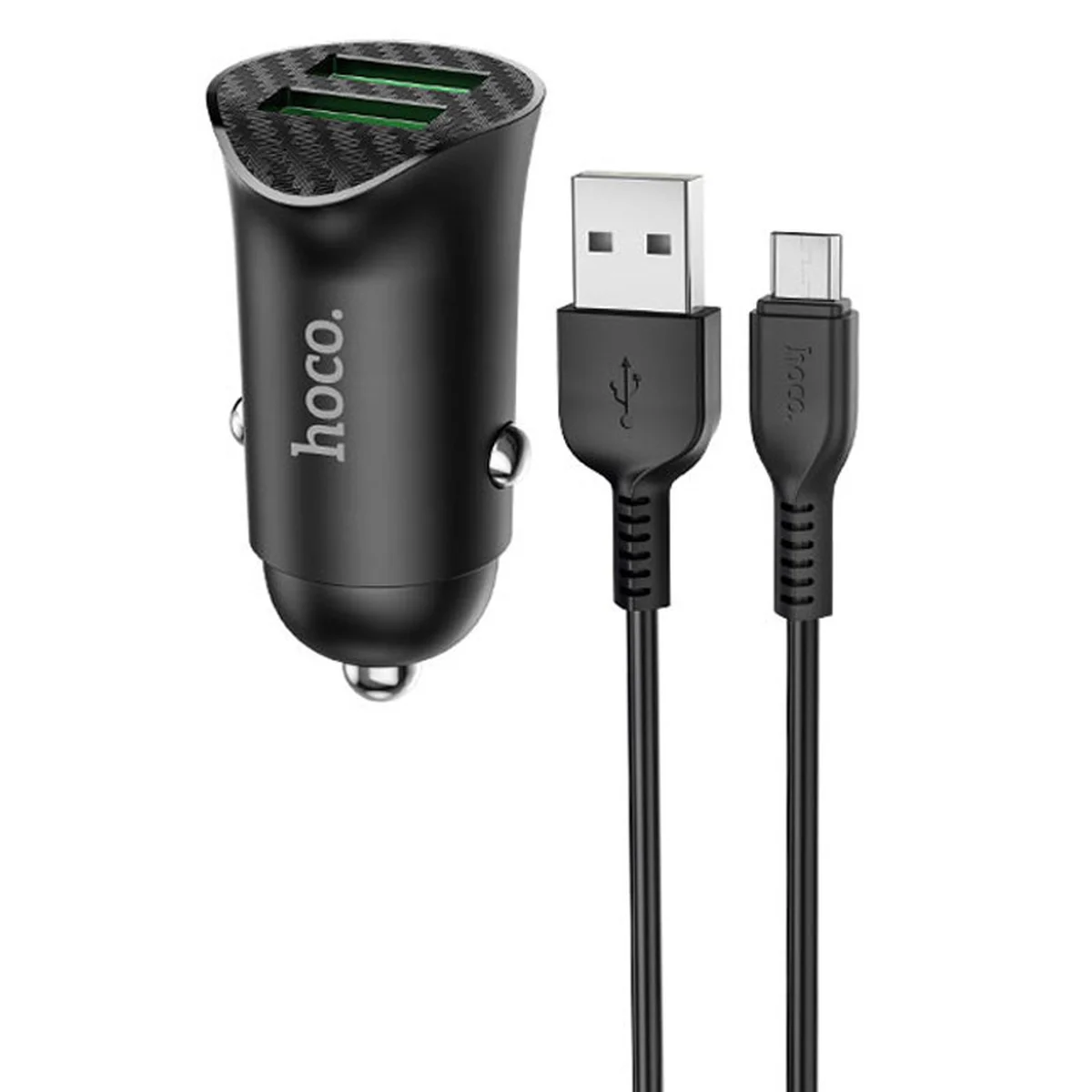 АЗУ Hoco Z39 QC3.0 (2USB) + MicroUSB Черный
