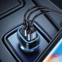 АЗУ Usams US-CC126 C24 80W 3 Ports Черный