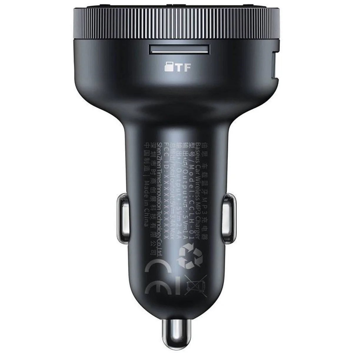 АЗУ FM модулятор Baseus Enjoy (5V/3.4A) (CCLH-01) Черный