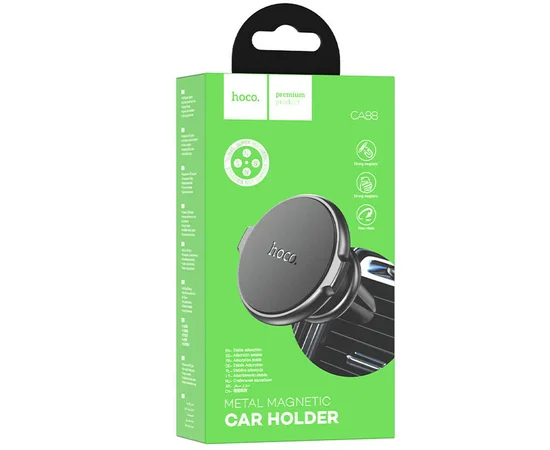 Автодержатель Hoco CA88 магнитный Черный