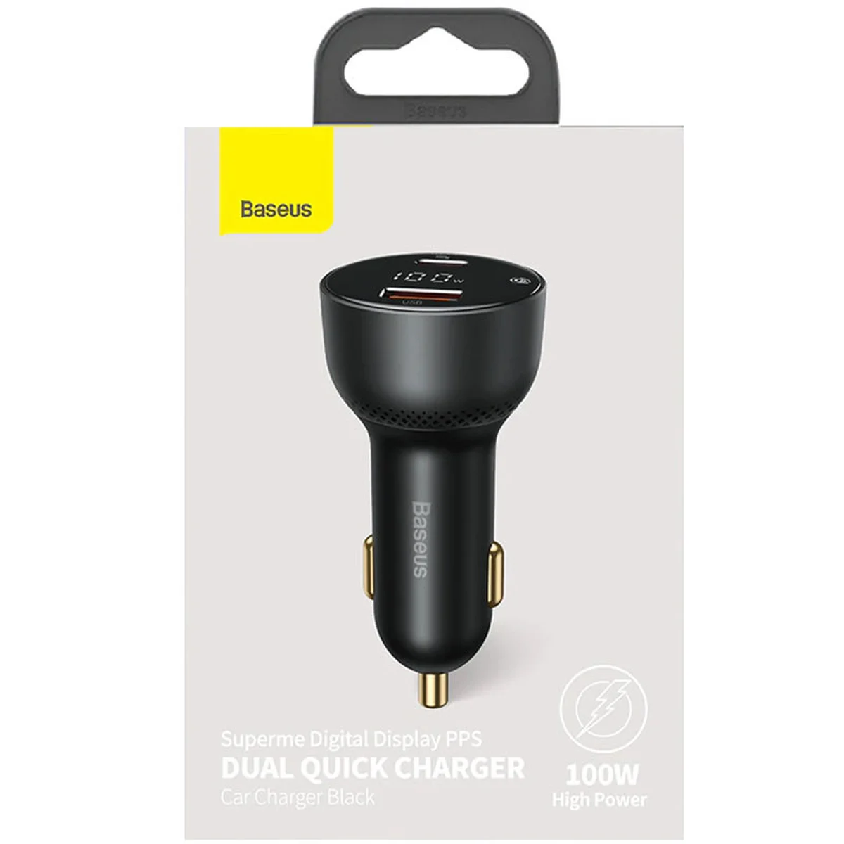 АЗУ Baseus Superme Digital Display PPS 100W USB+Type-C (CCZX-01) Черный