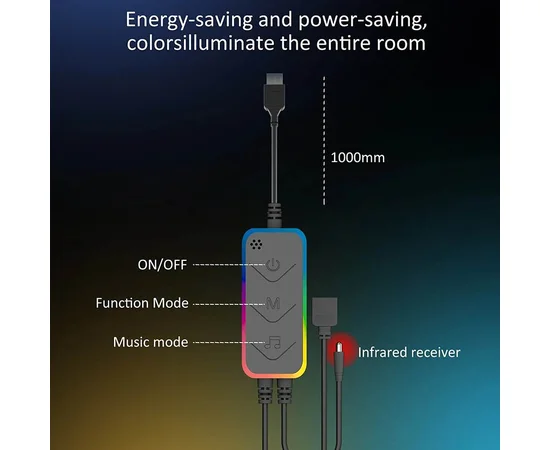 Напольная угловая LED лампа RGB Magic 1 Bluetooth USB with app Black