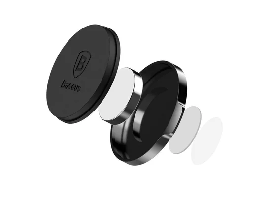 Автодержатель Baseus (SUER-C0S) Small Ears Magnetic Suction Bracket Flat Черный