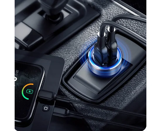 АЗУ Joyroom C-A02 (2 USB / 3.4A) Темно-серый