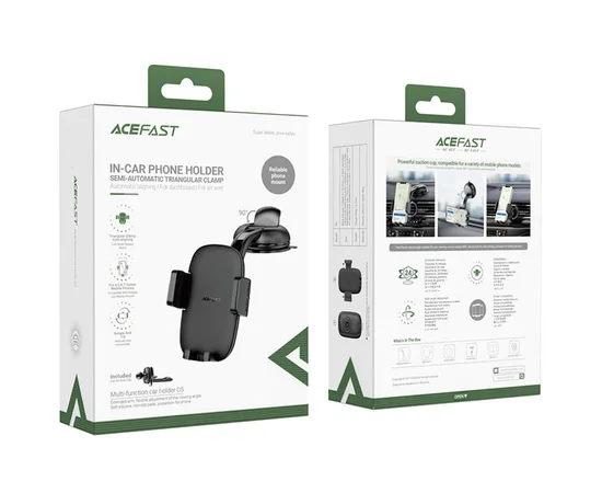 Автодержатель Acefast D5 multi-function car holder Black