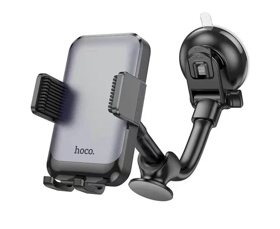 Автодержатель Hoco H27 Rock push-type (center console) Black / Gray