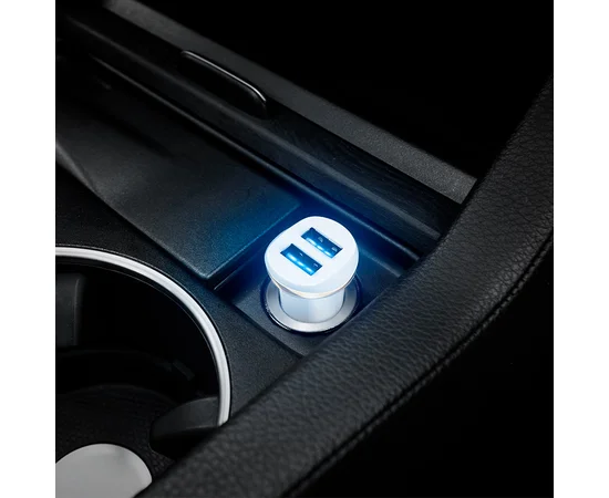 АЗУ Hoco Z1 (2USB 2.1A) (+кабель MicroUSB) Белый