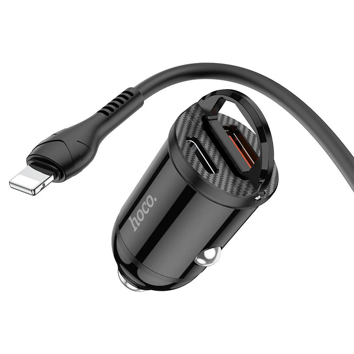 АЗУ Hoco NZ2 Link PD30W+QC3.0 + Type-C + Lightning Чорний