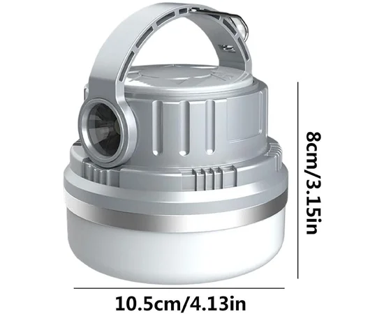 Кемпинговый фонарь аккумуляторный AK-004 Solar Silver