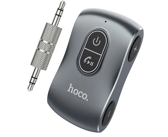Bluetooth аудио ресивер Hoco E73 Tour Car Metal gray