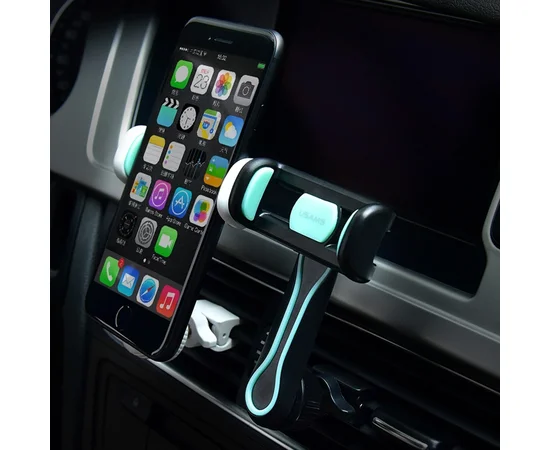 Автодержатель USAMS US-ZJ012 Черный / Бирюзовый