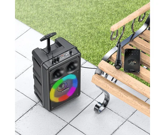 Bluetooth Колонка Borofone BP9 Dancing outdoor BT speaker Black