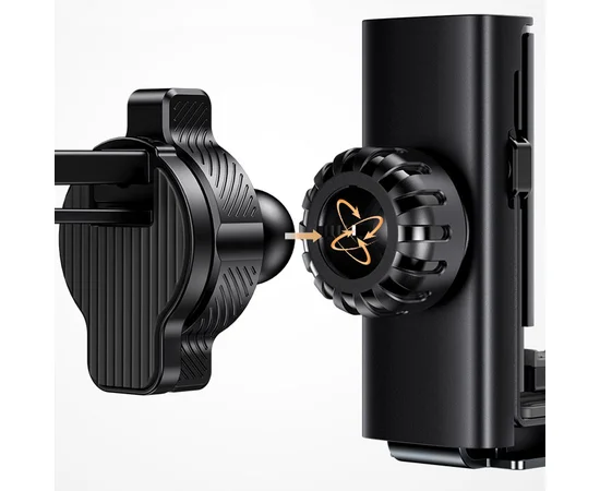 Автодержатель USAMS US-ZJ058 Retractable Gravity Car Holder Черный