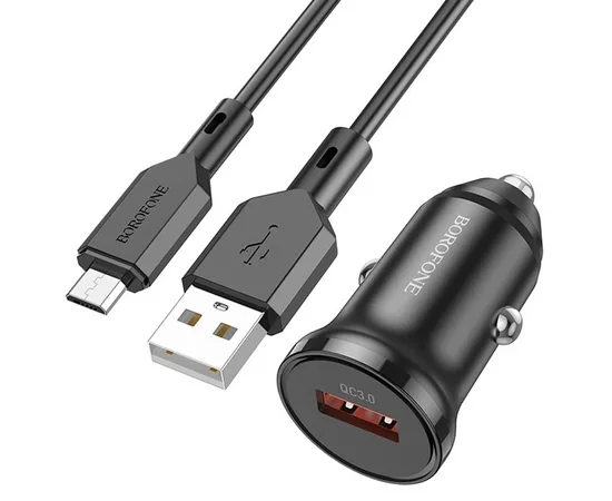 АЗУ Borofone BZ18 QC3.0 + MicroUSB Черный