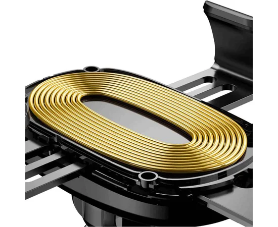 Автодержатель Baseus Gravity (WXYL-A01) (на присоске) c беспроводной зарядкой Черный