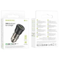 АЗУ Borofone BZ25 Journey PD38W (1C/1A) Transparent black