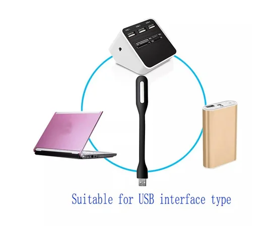 USB лампа Colorful (длинная) Черный