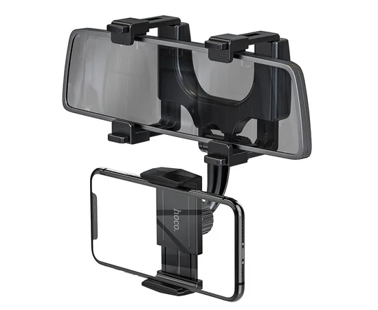 Автодержатель Hoco CA70 на зеркало заднего вида Черный