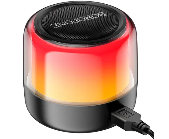 Bluetooth колонка Borofone BP12 Colorful BT wired 2-in-1 computer speaker Black