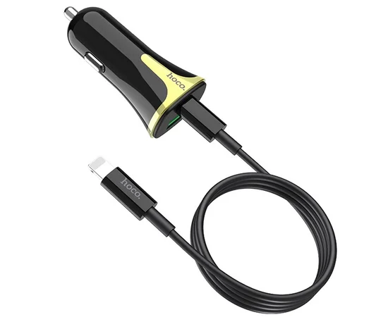 АЗУ Hoco Z31A PD+QC3.0 (1USB/3A) +Type-C to Lightning Черный