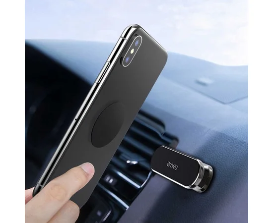 Автодержатель WIWU PL701 Lotto Vehicle Magnetic Suction Bracket Черный