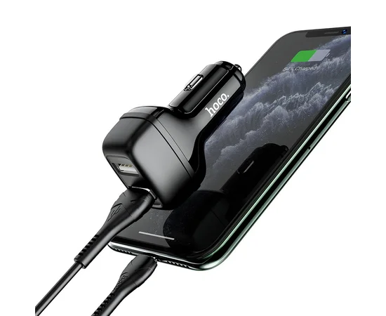 АЗУ Hoco Z36 (2USB/2.4A) + MicroUSB Черный