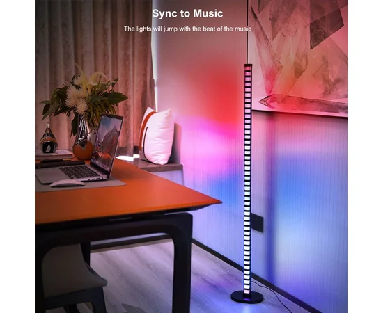 Підлогова кутова LED лампа RGB Magic 2 Bluetooth USB with app Black