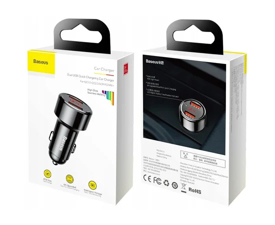 АЗУ Baseus Magic Series PPS (2USB 45W/QC/PD/LCD) (CCMLC20A) Черный