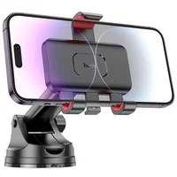 Автотримач Hoco H22 Dragon автоматичний clamping (center console) Red and black