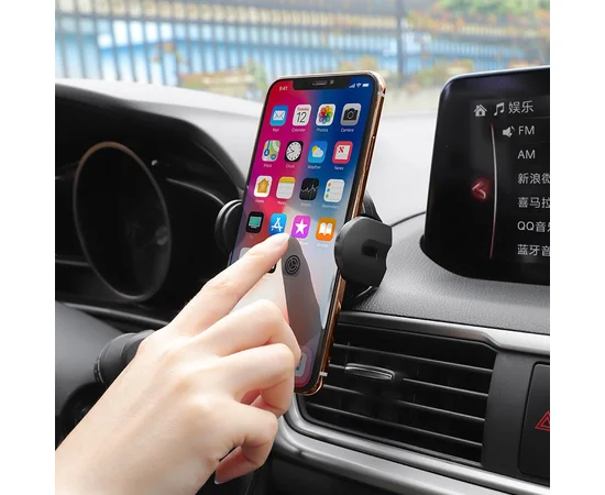 Автодержатель Hoco CA35 Lite с автозахватом Черный