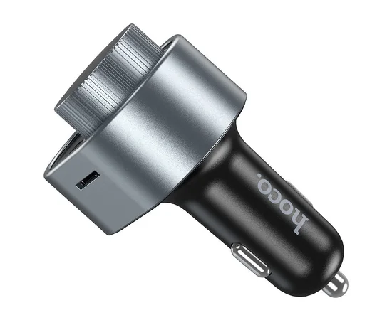 АЗУ FM модулятор HOCO E72 PD30W Серый