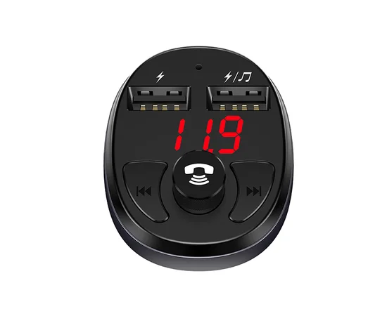 АЗУ USAMS US-CC062 C11 Wireless Car FM Transmitter Черный
