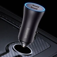 АЗУ Baseus Golden Contactor Pro Dual Type-C+Type-C 40W (CGJP00001) Темно-серый