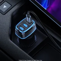 АЗУ Usams US-CC126 C24 80W 3 Ports Черный