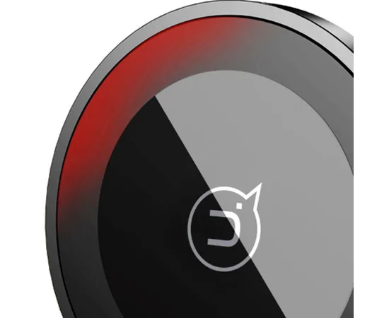 Автодержатель USAMS US-CD44 Magnetic Air Vent с QI зарядкой Черный