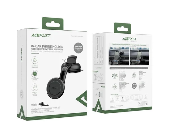 Автодержатель Acefast D7 multifunctional magnetic car holder Black