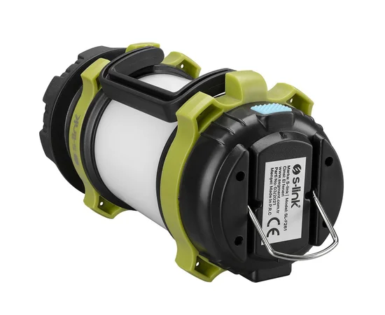 Фонарь аккумуляторный S-link SL-F261 5WLed+40 SMD+20 Red Led 3000mAh USB+Powerbank Черный