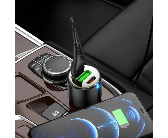 АЗУ Hoco NZ6 PD45W (2Type-C/1USB) + Type-C to Lightning Black