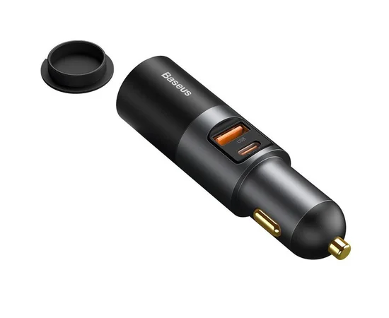 АЗУ Baseus Share Together Fast Charge with Cigarette Lighter Expansion Port U+C 120W (CCBT-C0G) Gray