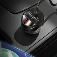 АЗП Usams US-CC119 C22 (2USB / 3.4A) + 3in1 combo кабель Чорний