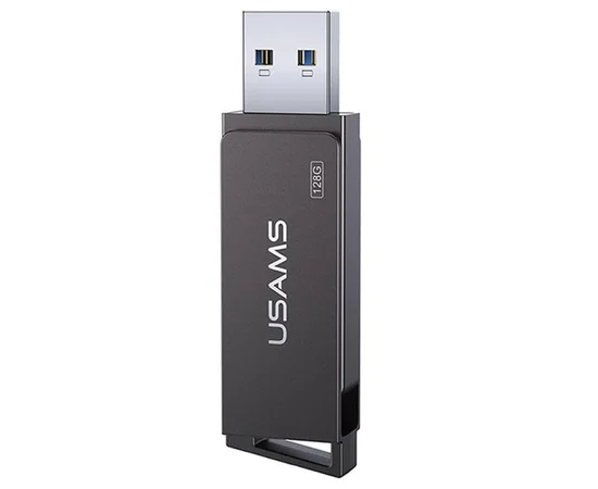 Флеш накопитель USAMS US-ZB197 USB3.0 Rotatable High Speed Flash Drive 128 Gb Iron-grey