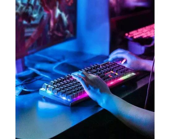 Ігрова клавіатура + миша Hoco GM18 Luminous Black