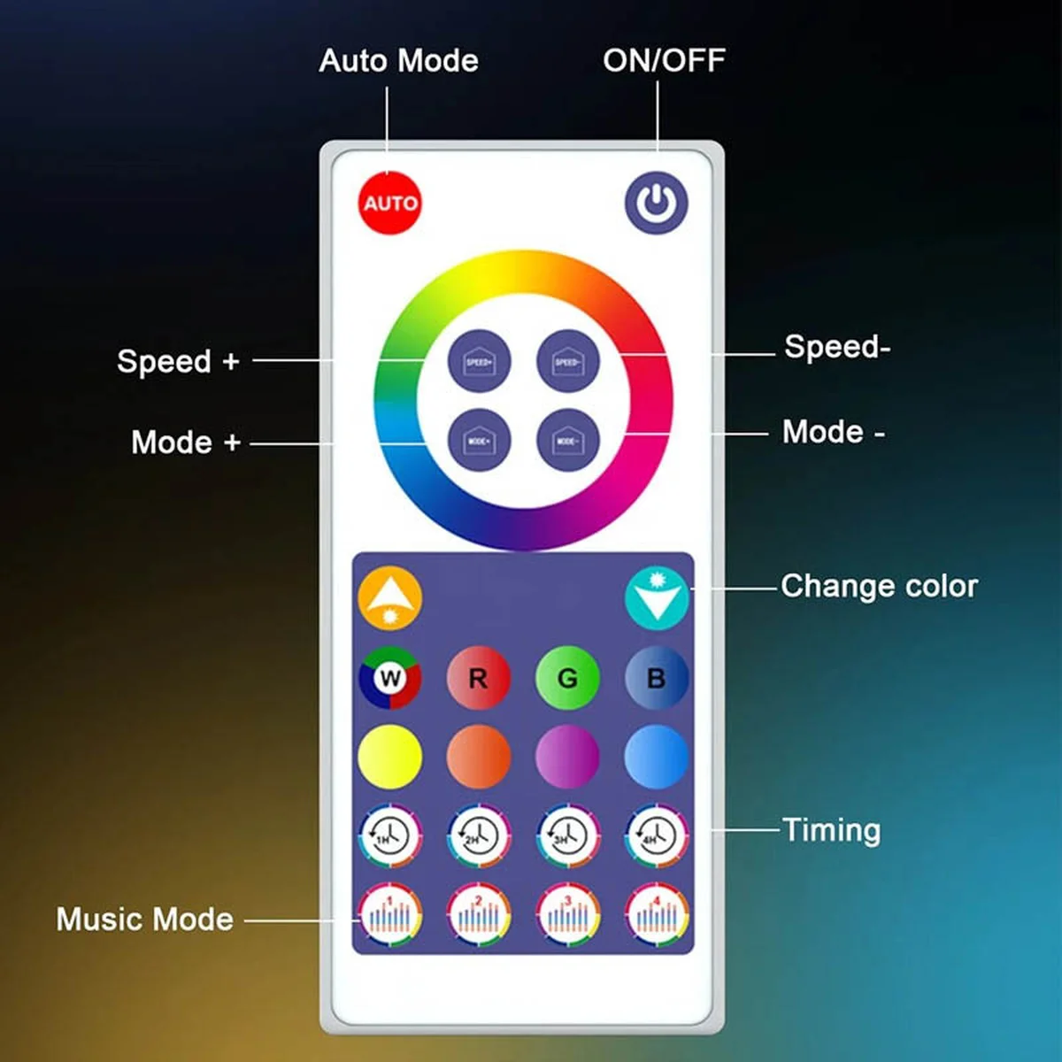 Напольная угловая LED лампа RGB Magic 1 Bluetooth USB with app Black