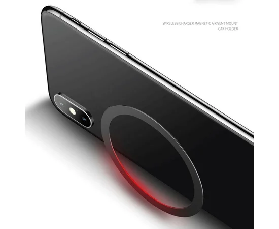 Автодержатель USAMS US-CD44 Magnetic Air Vent с QI зарядкой Черный