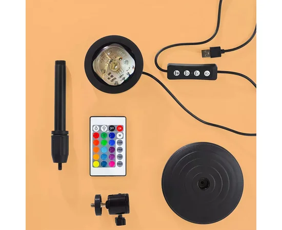 Лампа SunSet Lovely Stream RGB Черный