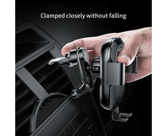 Автодержатель Baseus Smart Vehicle (WXZN-01) c беспроводной зарядкой Черный