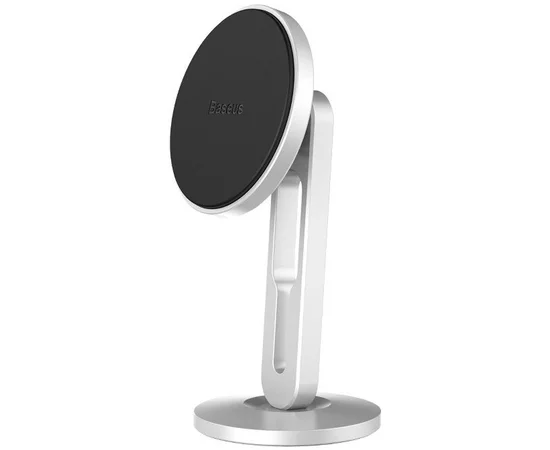 Автодержатель Baseus Hollow Magnetic with Clamping Function Vertical Type Серебряный