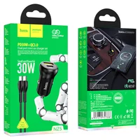 АЗУ Hoco NZ5 Smooth road PD30W + QC3.0 + Type-C to Type-C Чорний