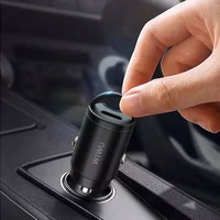 АЗУ WIWU PC301 Mini Car Charger (USB-A QC 4.0/30W/5A) Черный