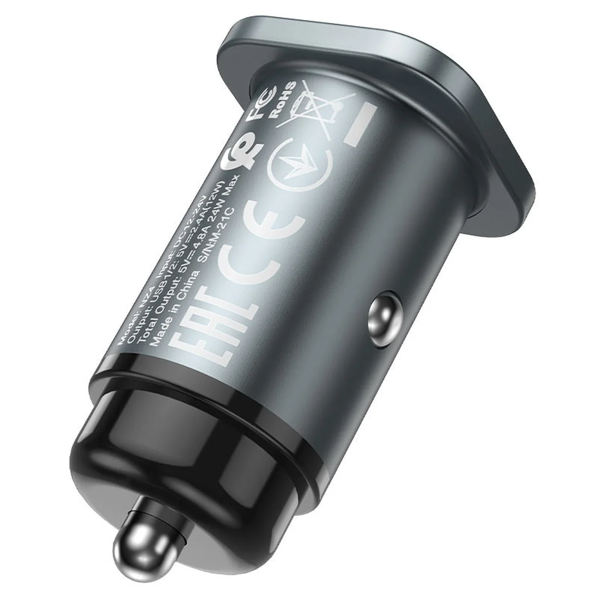 АЗУ Hoco NZ4 (2USB 2.4A) Сірий